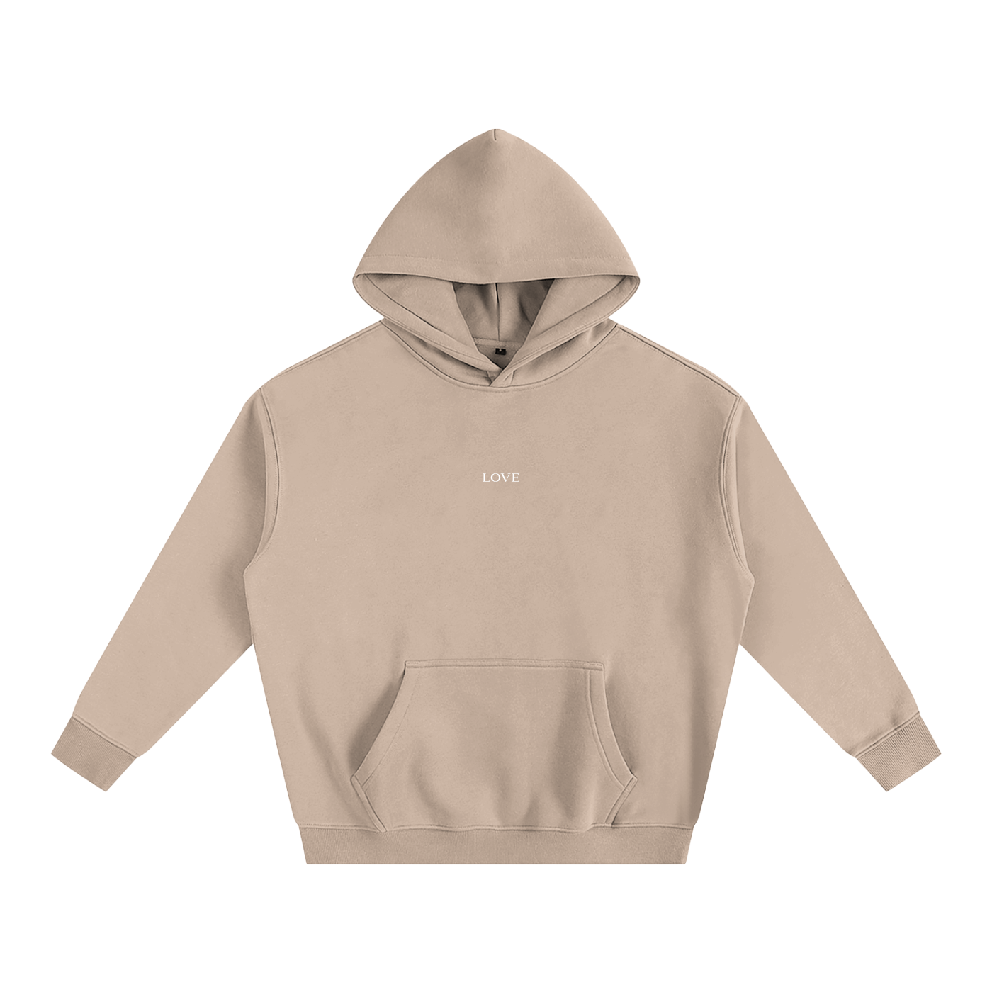 Oversized Hoodie - White Type