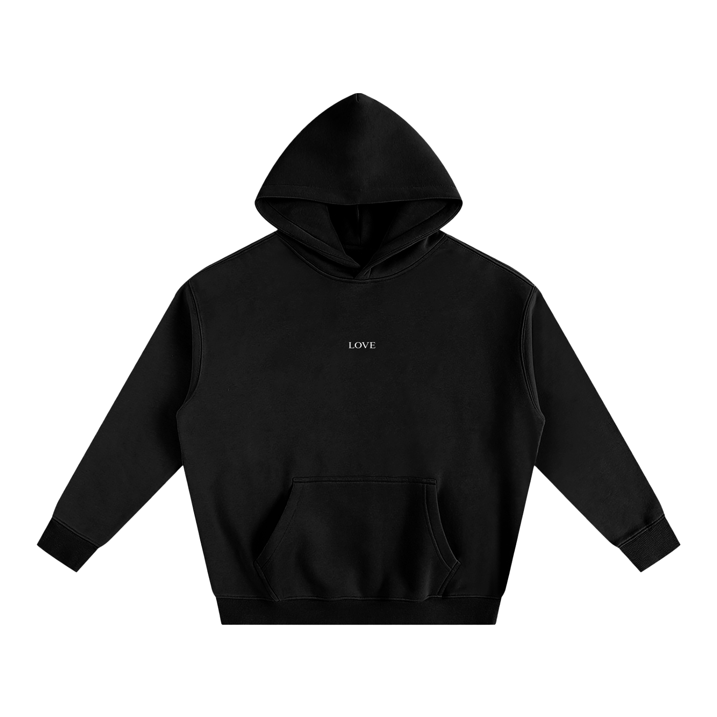 Oversized Hoodie - White Type
