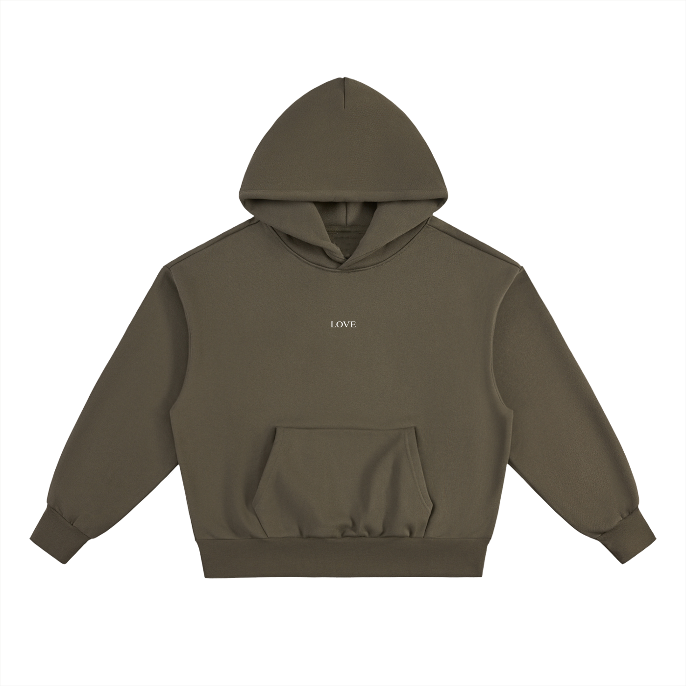 Box Hoodie - White Type