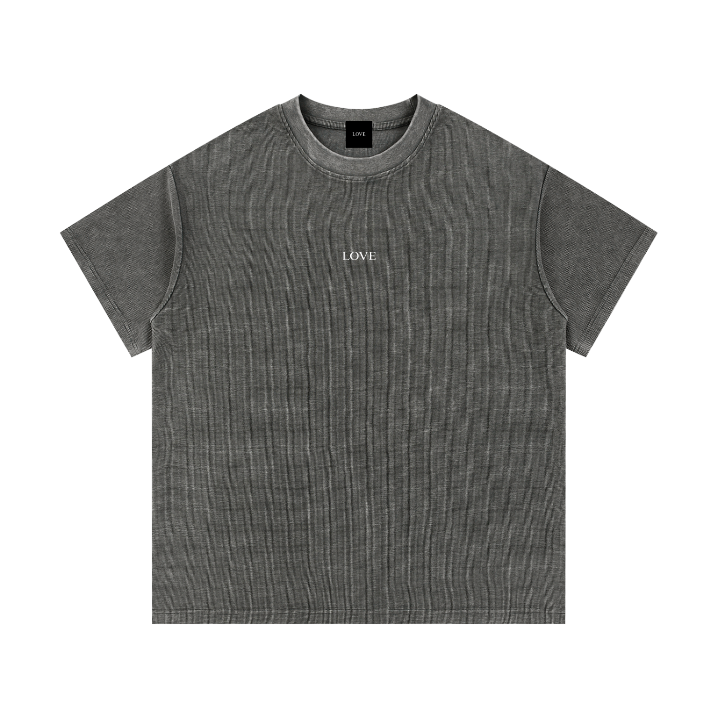 Waffle Tee - White Type