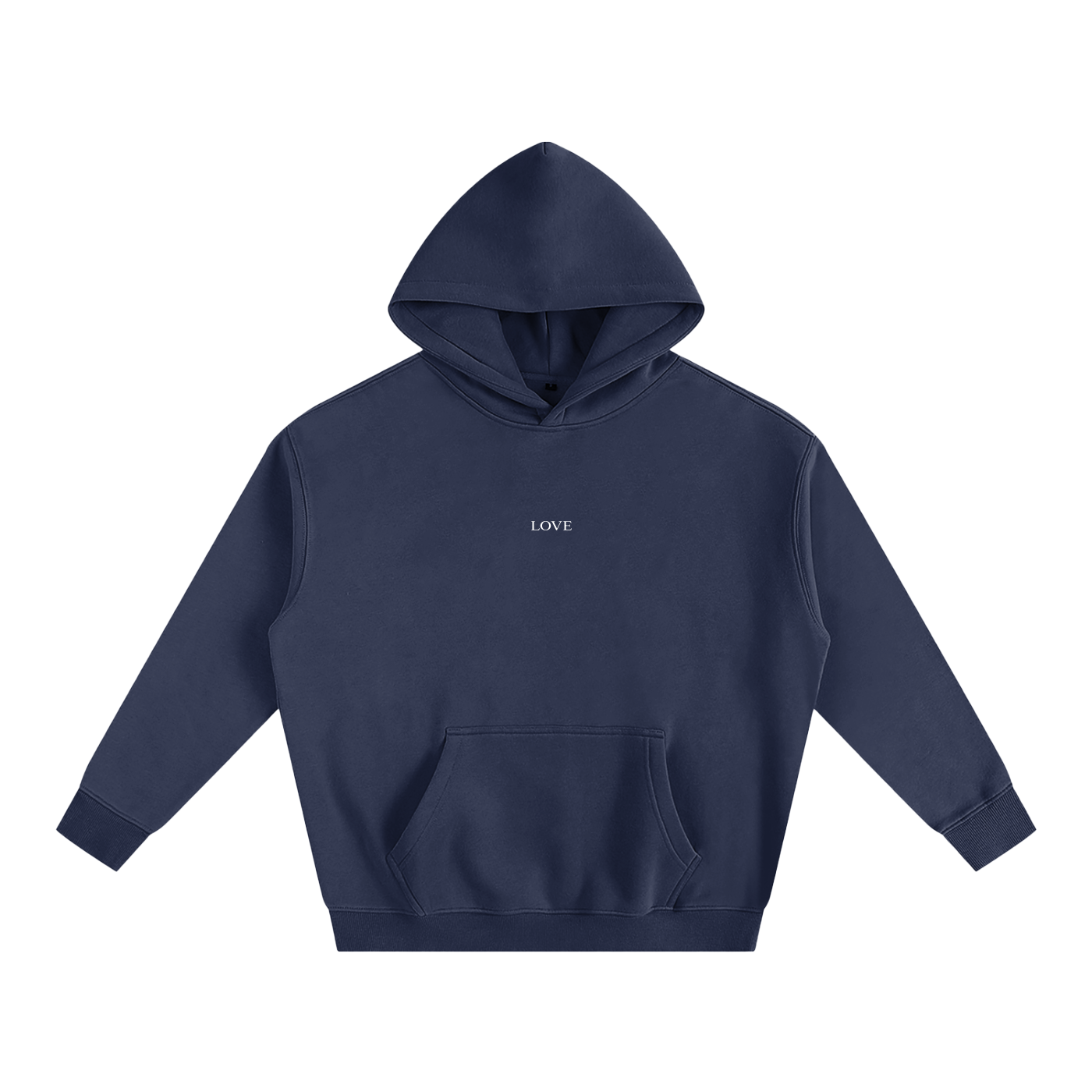 Oversized Hoodie - White Type