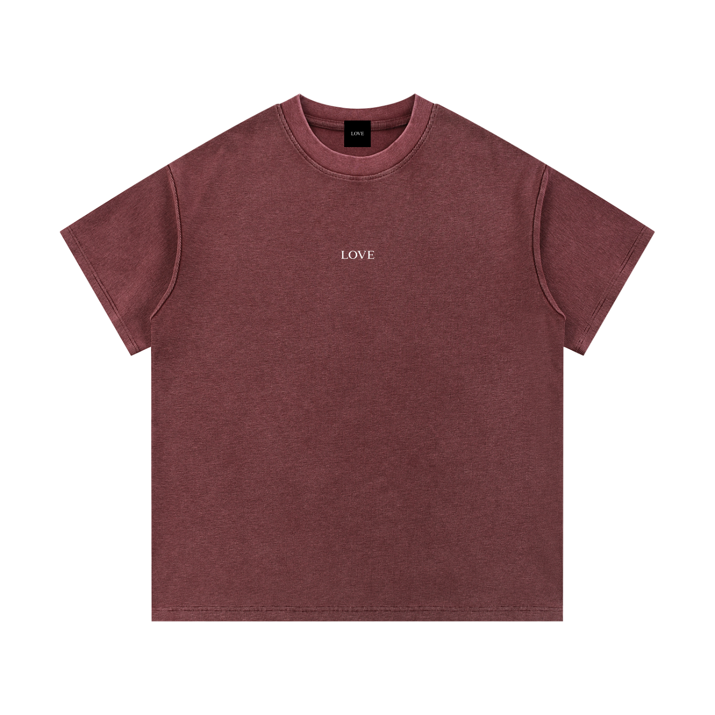 Waffle Tee - White Type