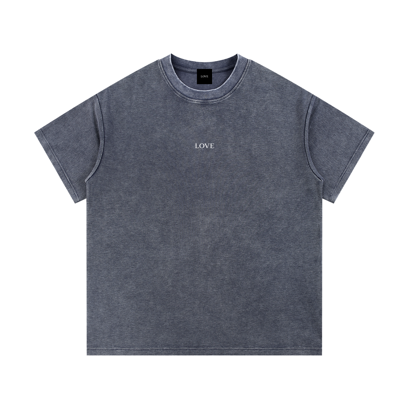 Waffle Tee - White Type