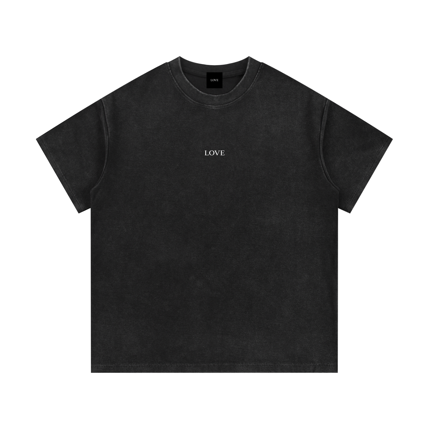 Waffle Tee - White Type