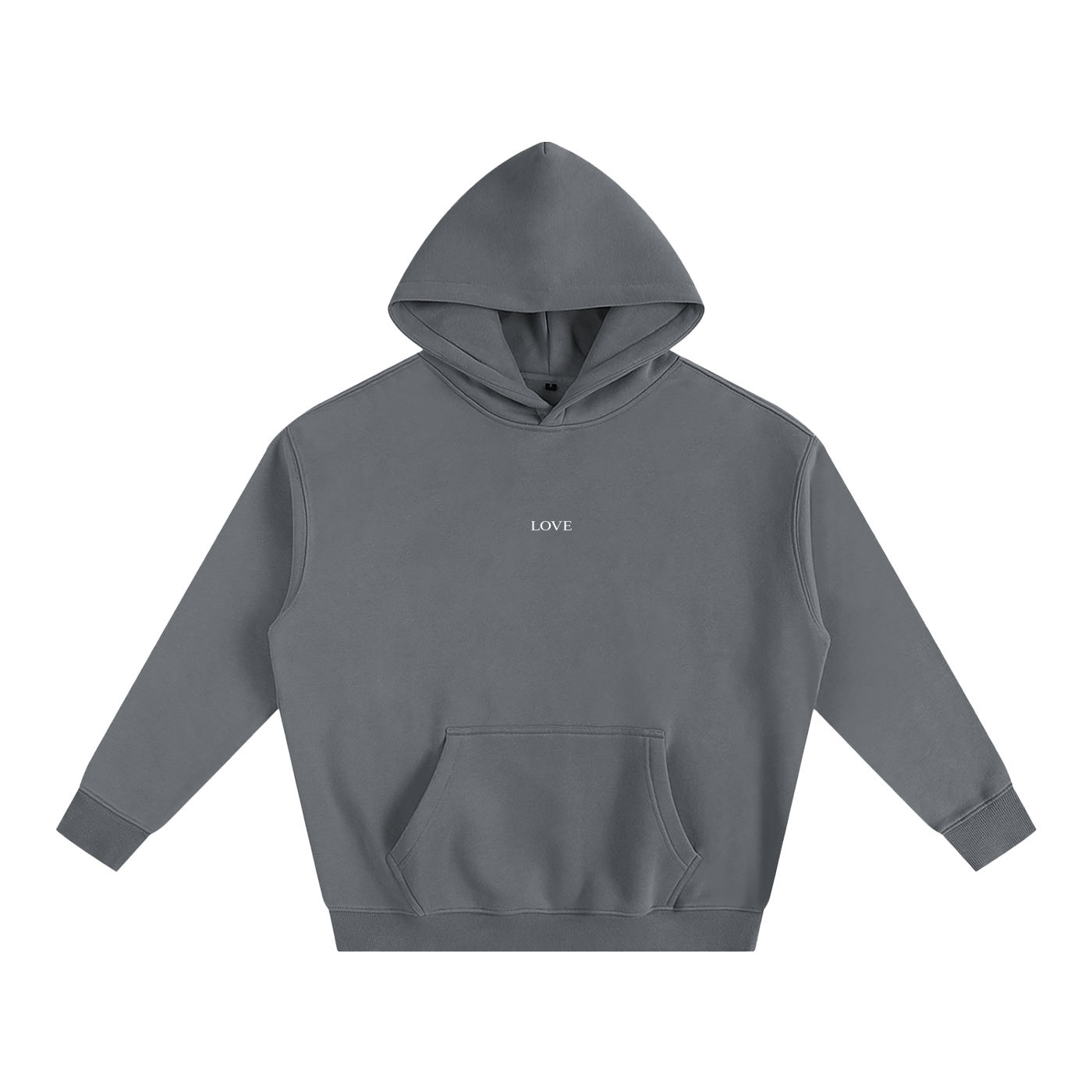 Oversized Hoodie - White Type