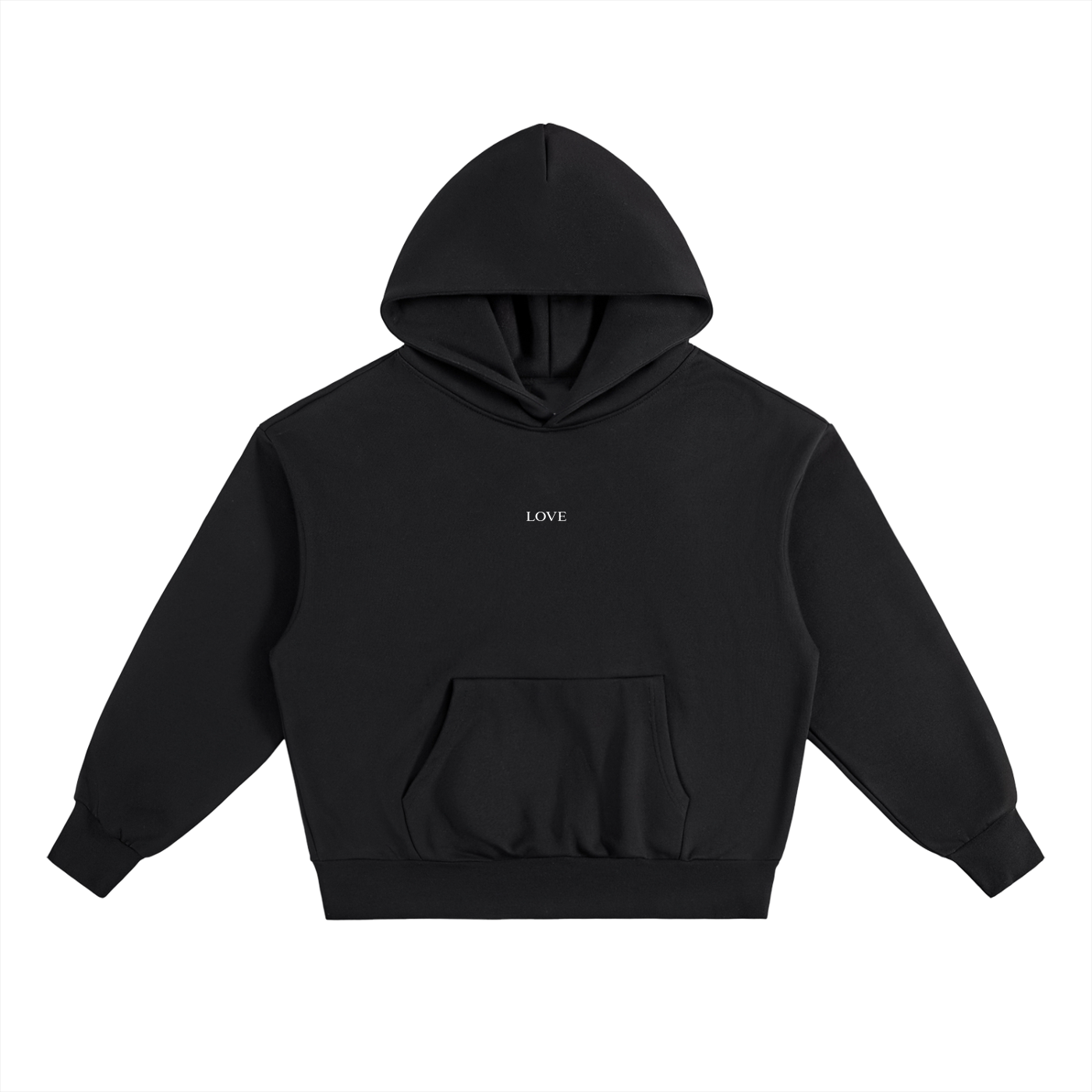 Box Hoodie - White Type