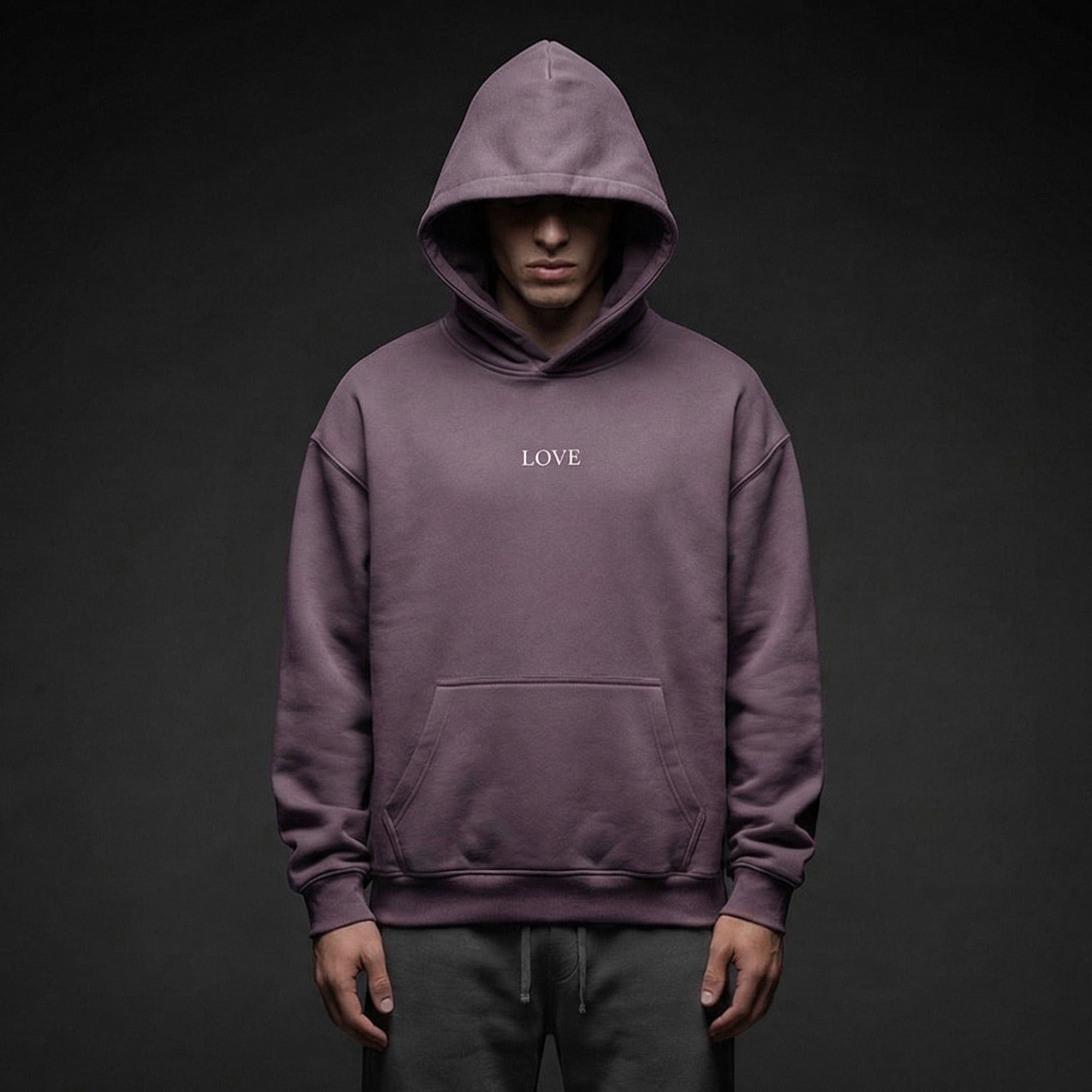 Oversized Hoodie - White Type