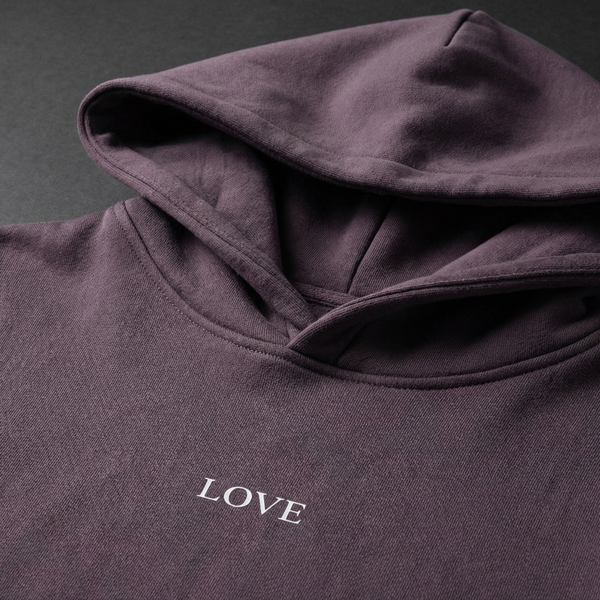 Oversized Hoodie - White Type