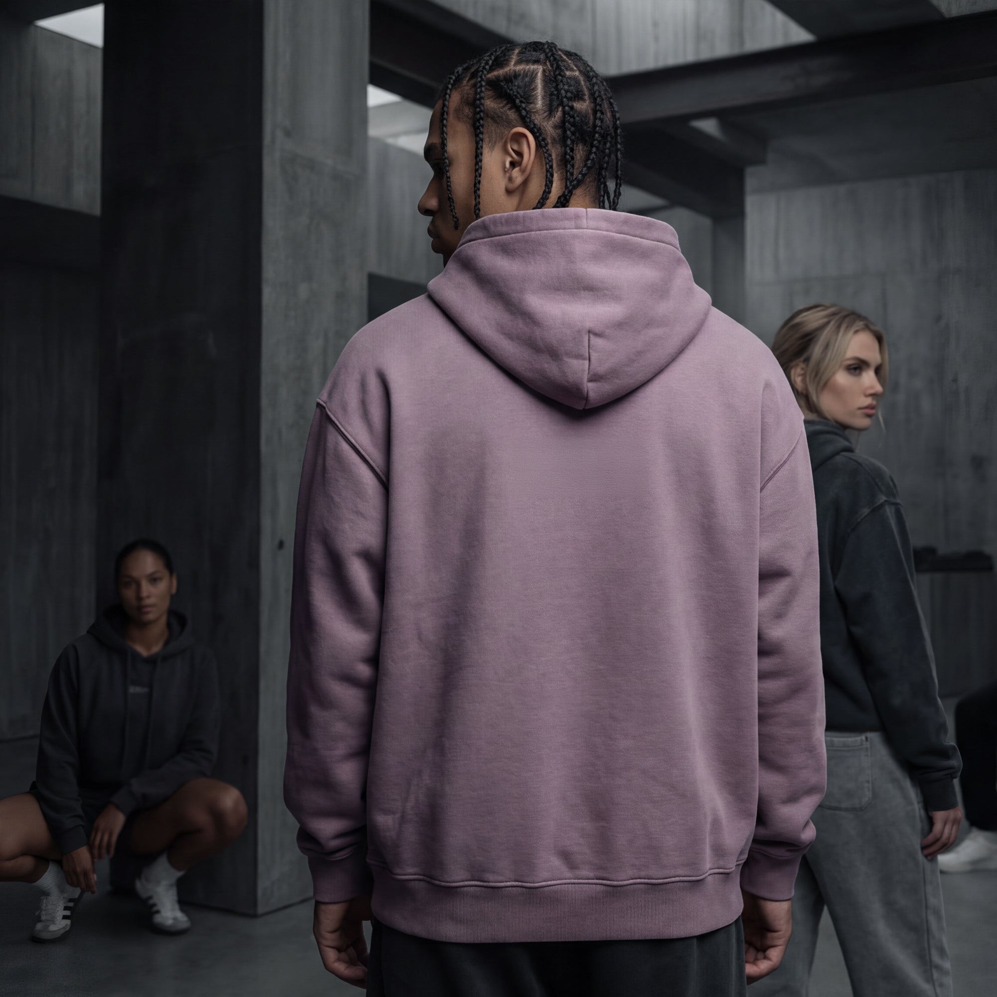 Oversized Hoodie - White Type