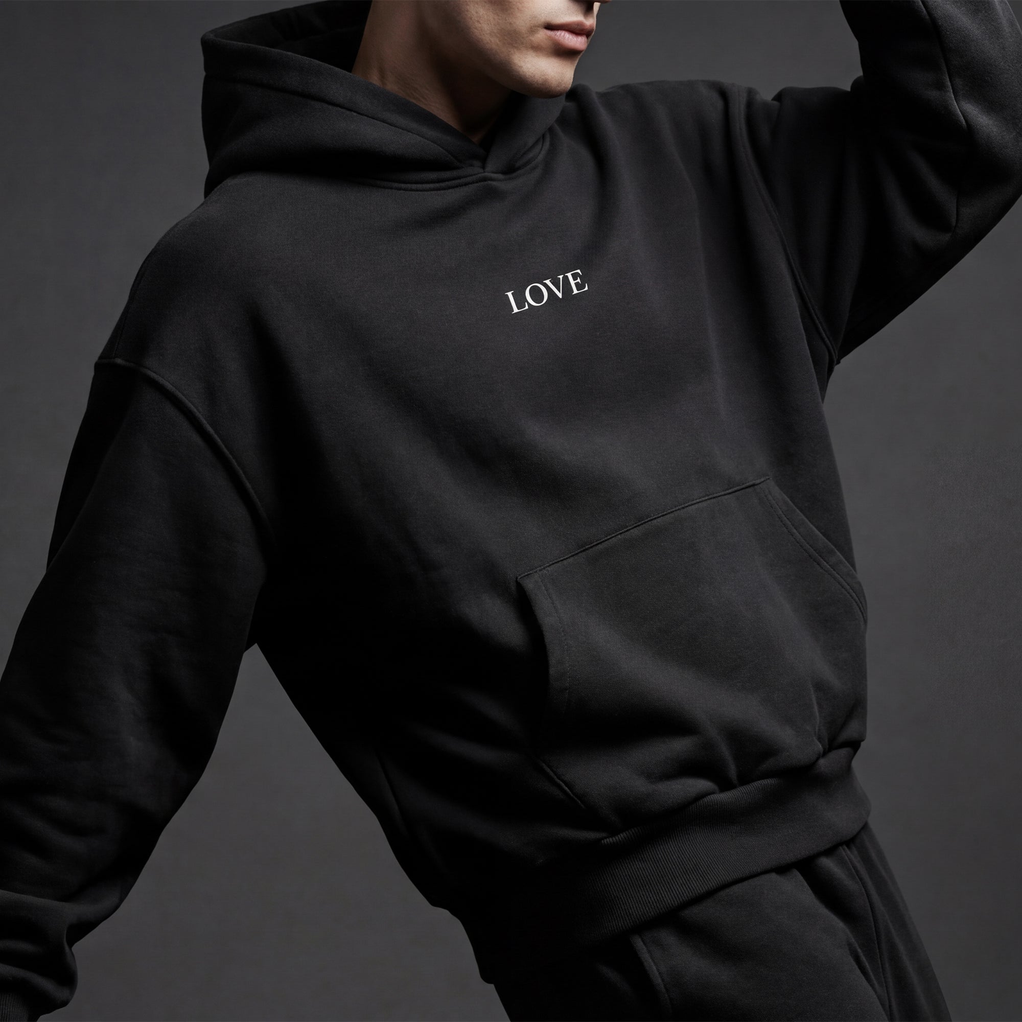 Box Hoodie - White Type