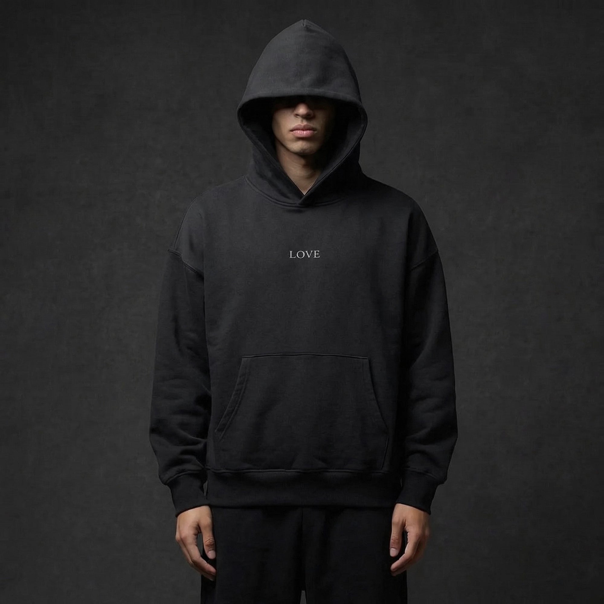 Box Hoodie - White Type