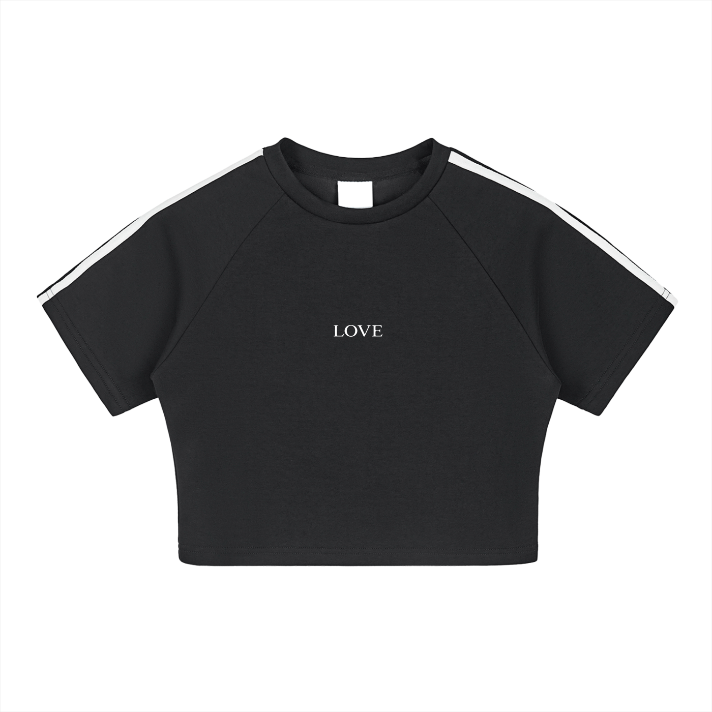 Taped Crop Top - White Type
