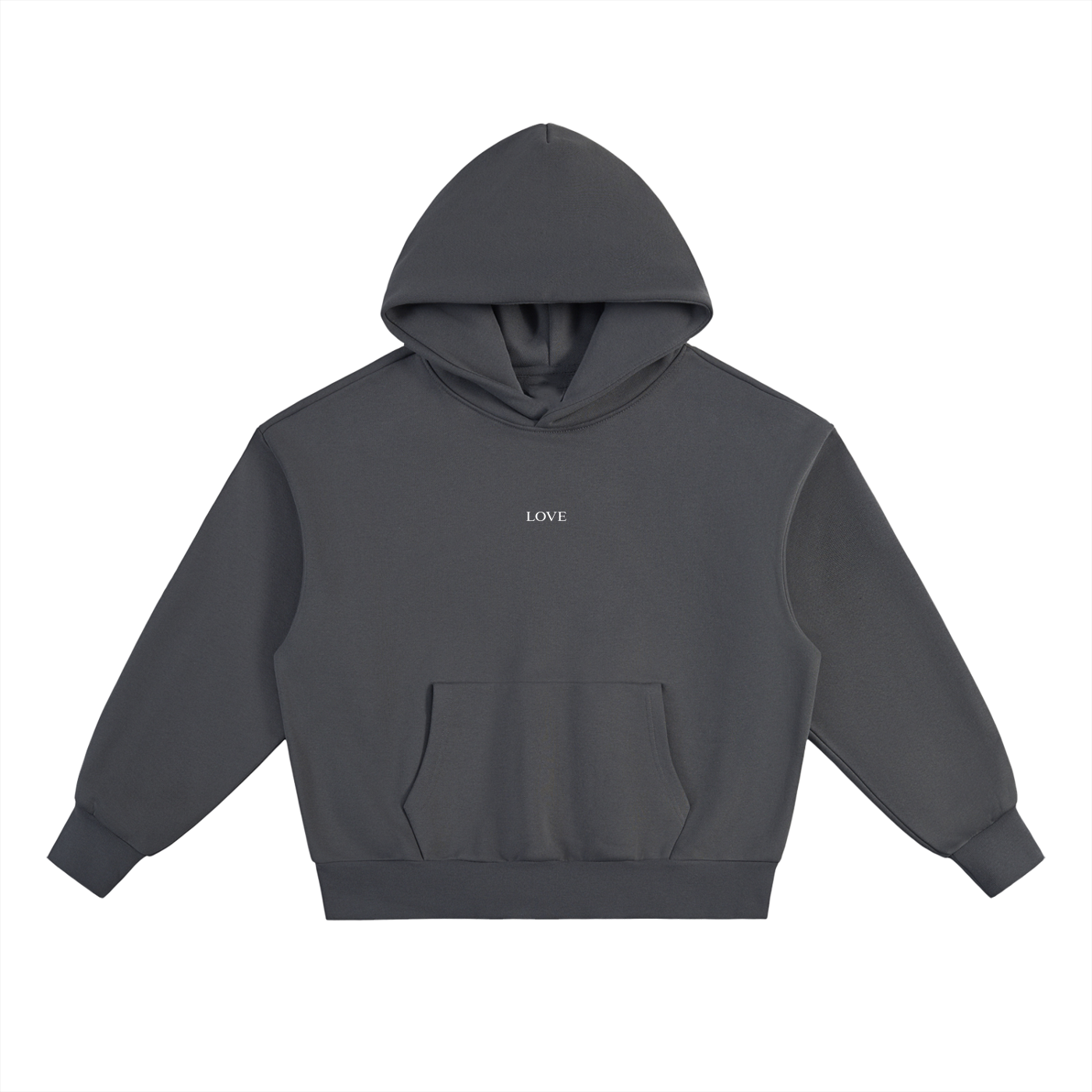 Box Hoodie - White Type