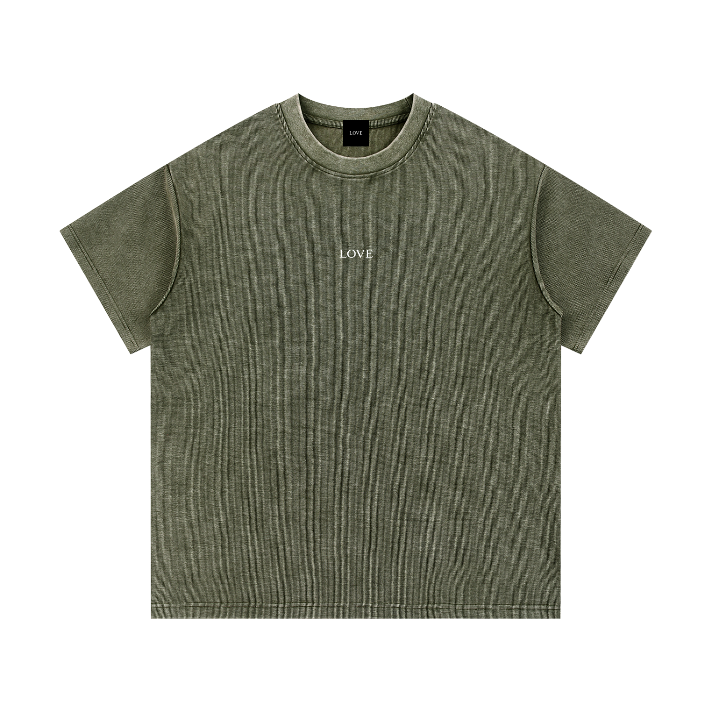 Waffle Tee - White Type