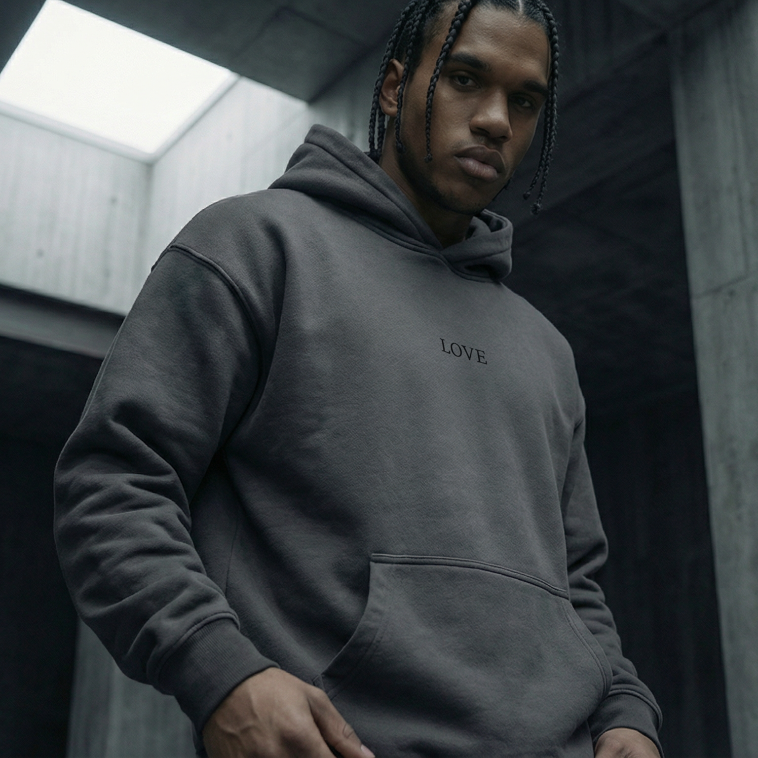 Oversized Hoodie - Black Type