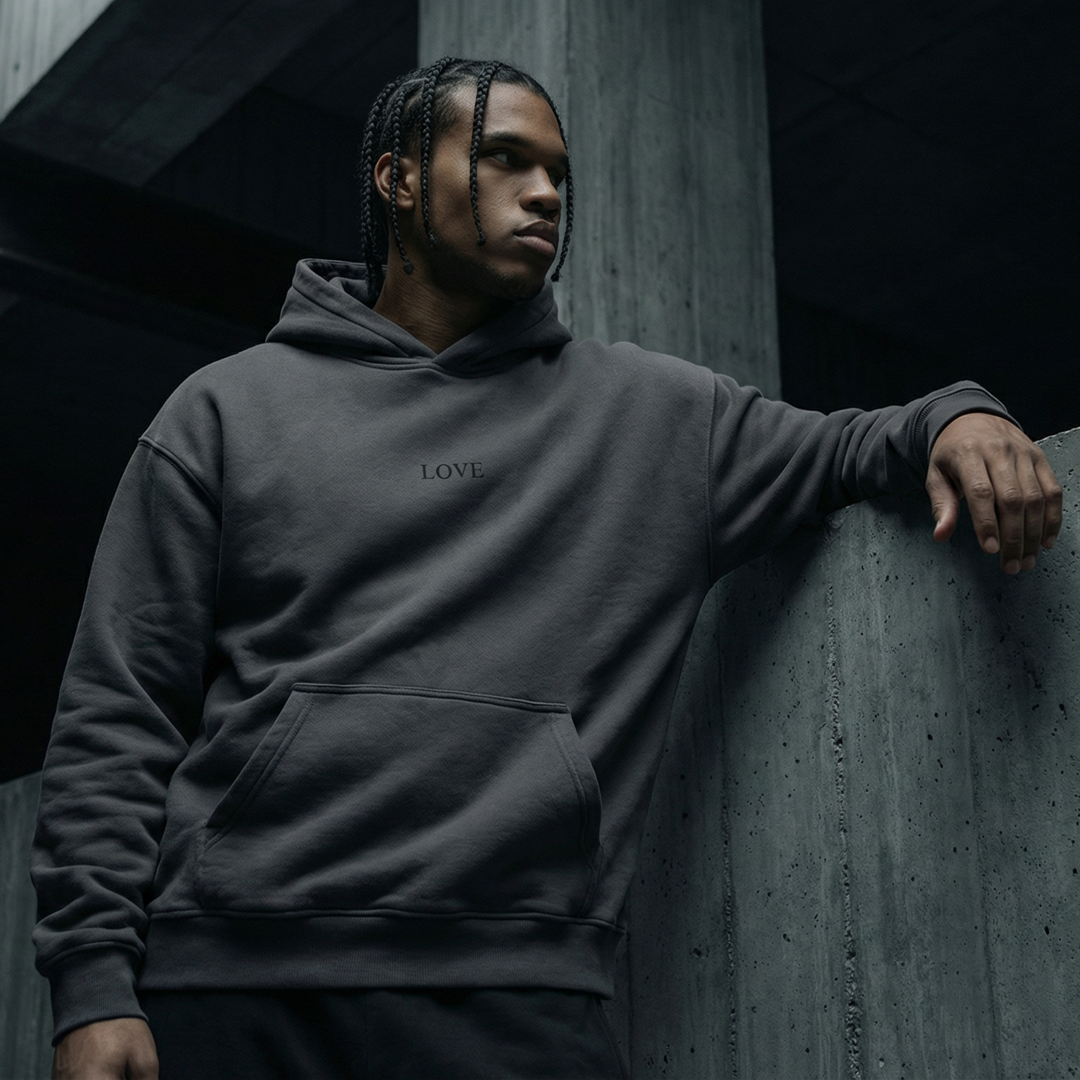 Oversized Hoodie - Black Type