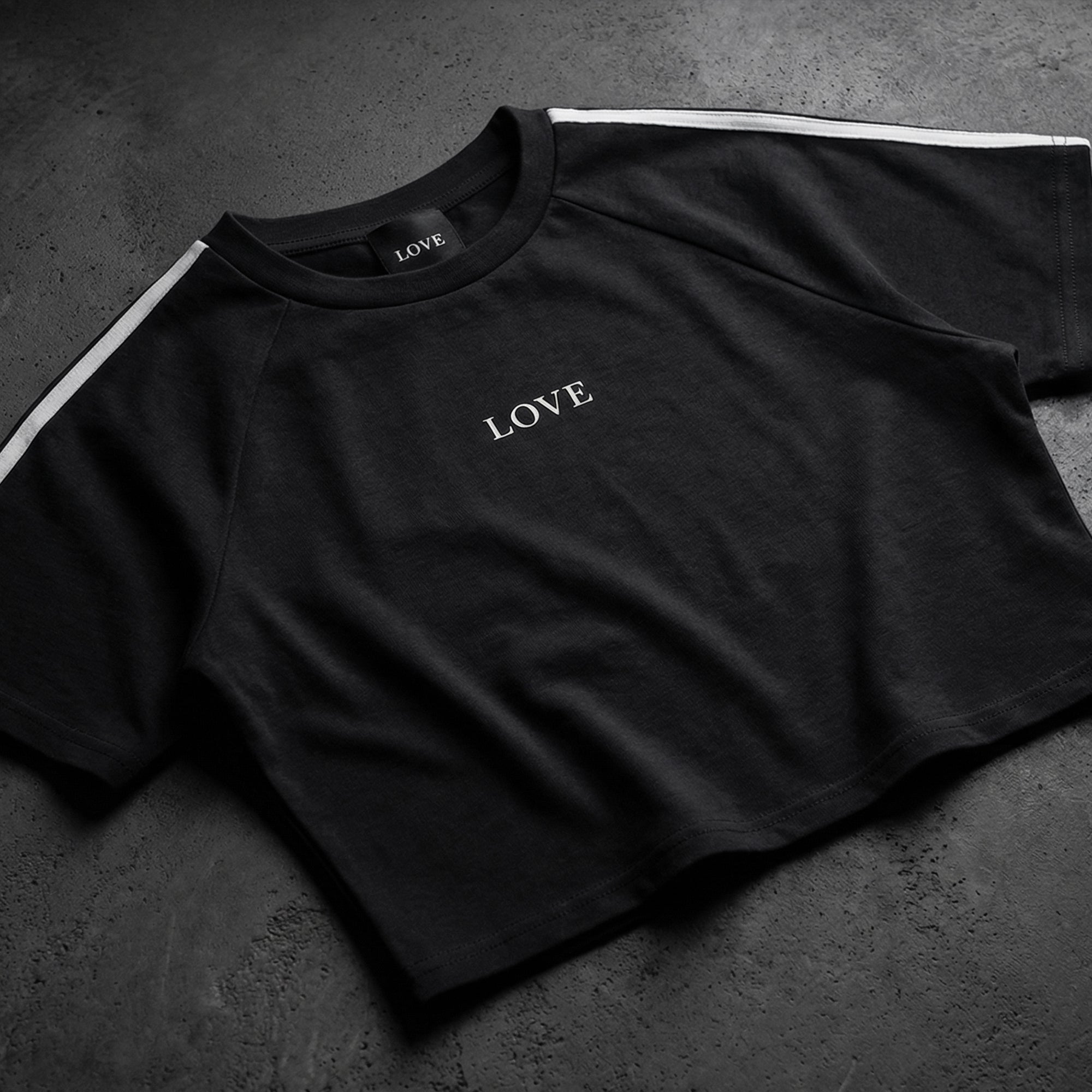 Taped Crop Top - White Type