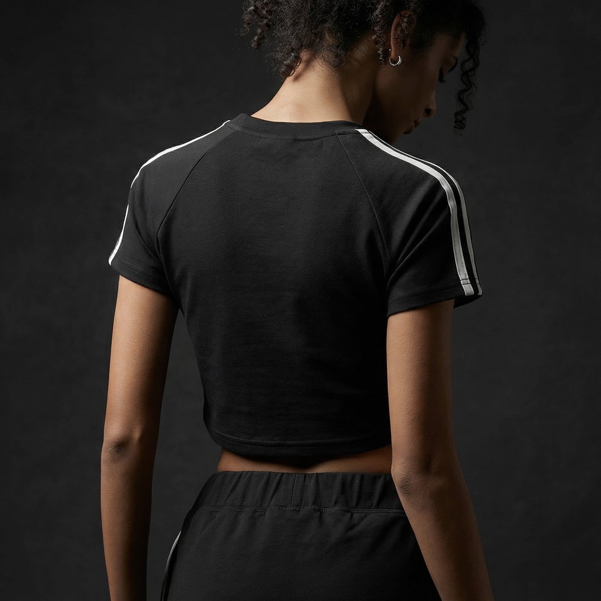Taped Crop Top - White Type